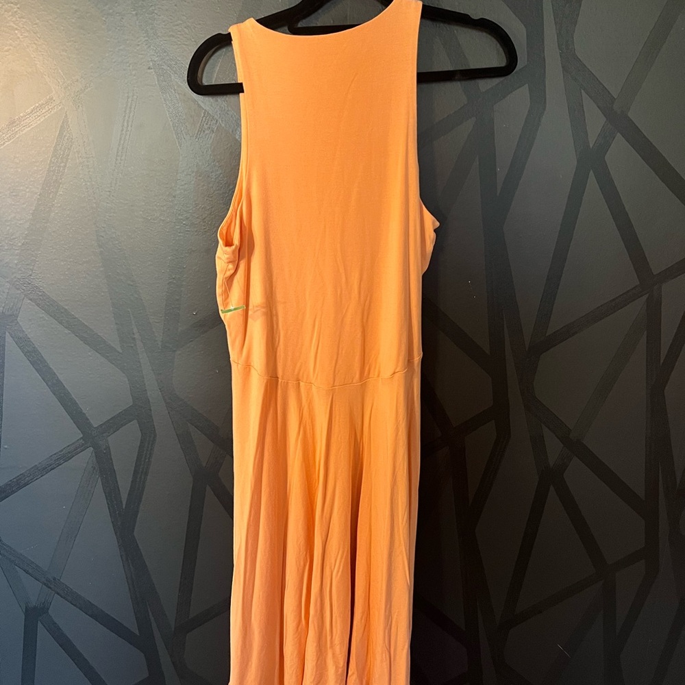 (2) Athleta orange and coral pink dresses - Picture 4 of 7